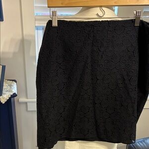 Elegant Navy Blue Lace Skirt